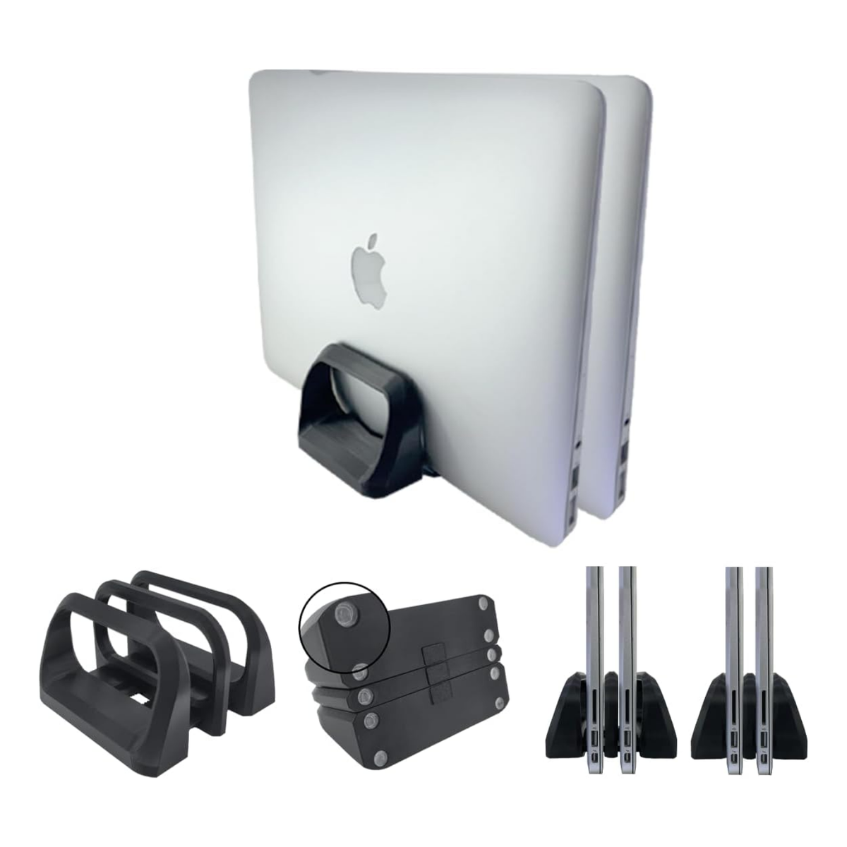 Suporte Vertical de Mesa para 2 Notebooks — Arcus Duo