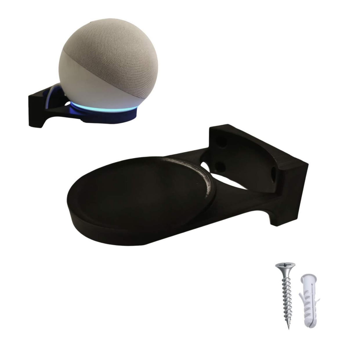 Suporte de Parede para Echo Dot 5 (Alexa) — Fixação com Parafuso
