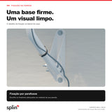 Fixação por parafusos na parede