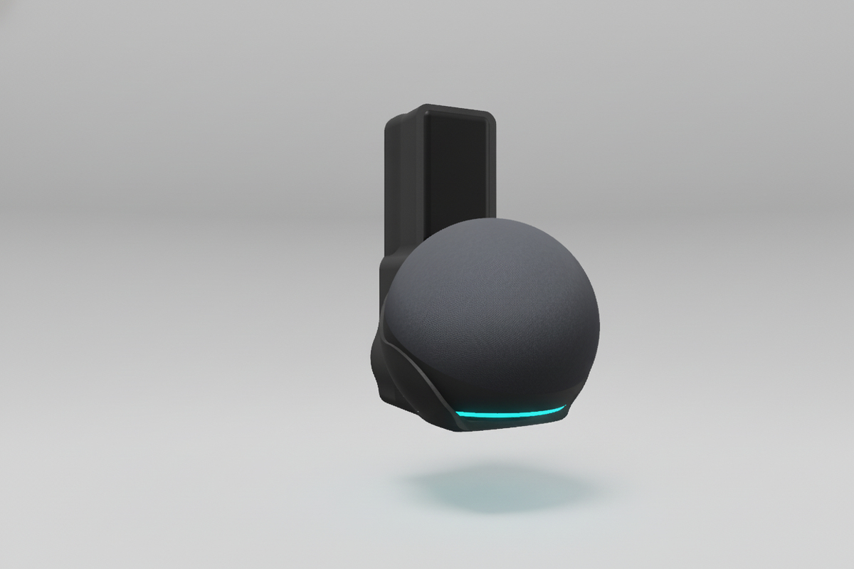 Suporte de Tomada para Echo Dot 5 (Alexa) — Compacto V4