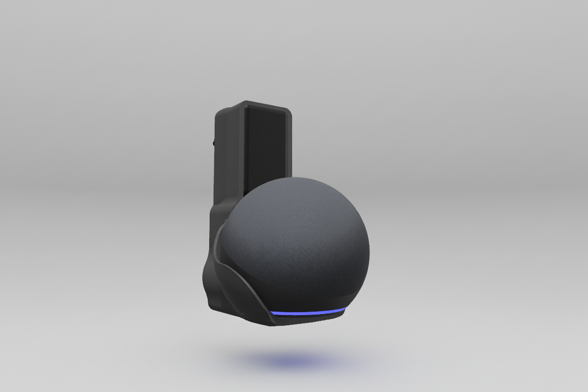 Suporte de Tomada para Echo Dot 5 (Alexa) — Compacto V4