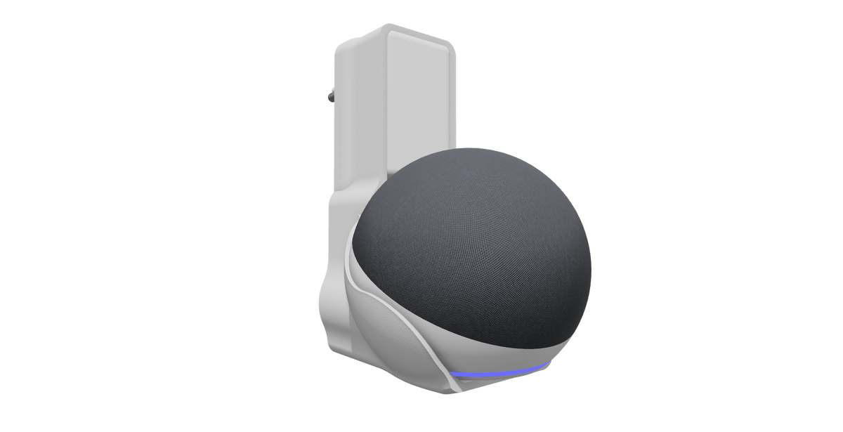 Suporte de Tomada para Echo Dot 5 (Alexa) — Compacto V4