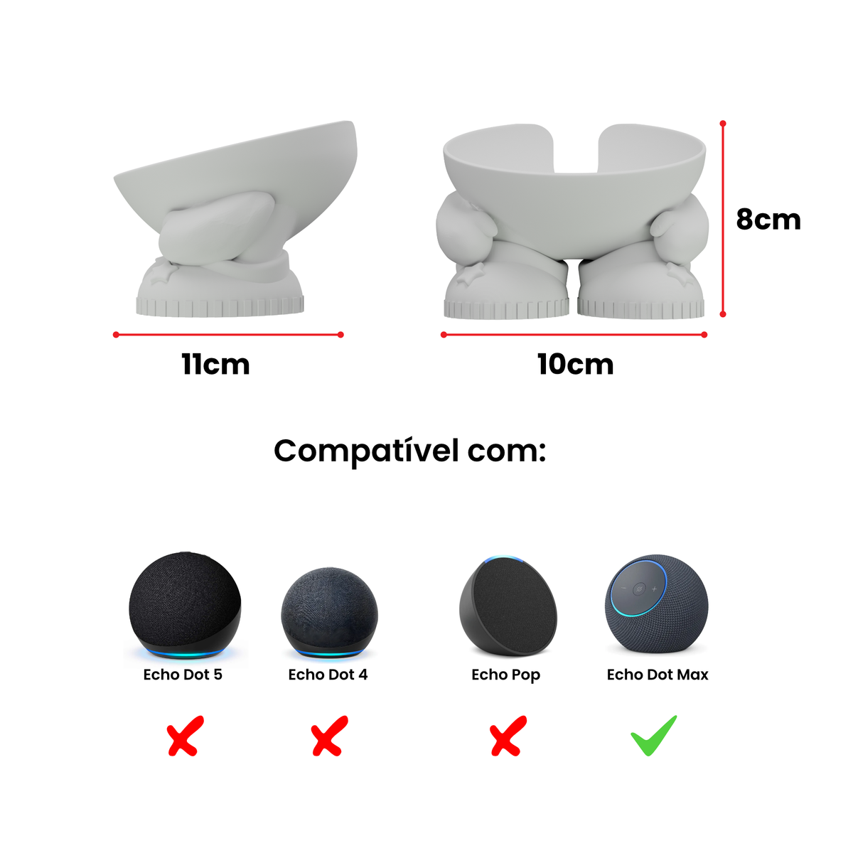 Suporte de Mesa para Echo Dot Max (Alexa) — Joy
