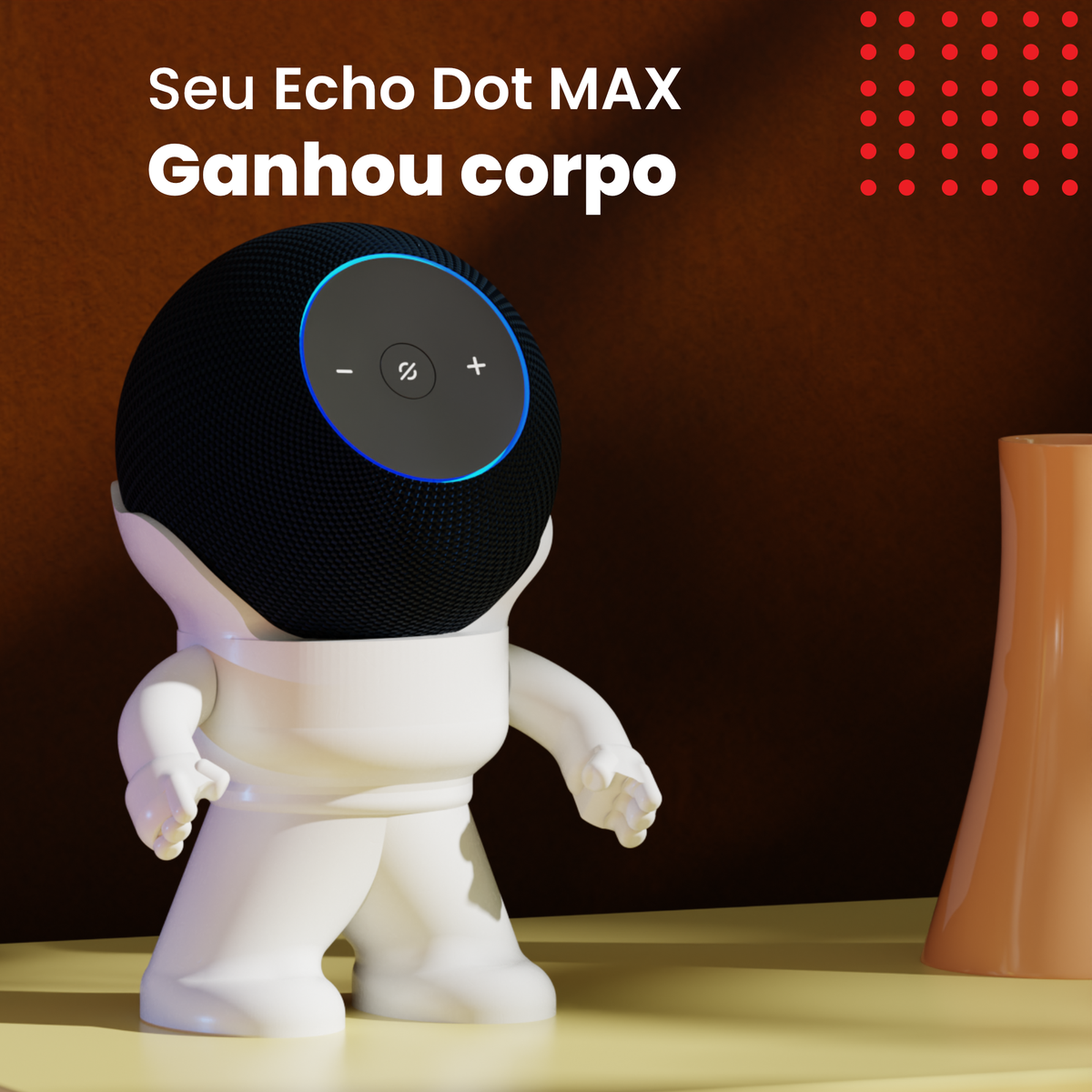 Capa Skin para Echo Dot Max (Alexa) — Bill