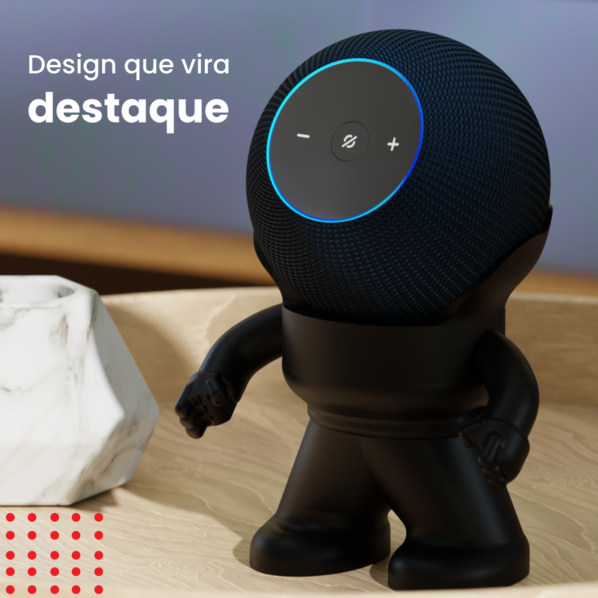 Capa Skin para Echo Dot Max (Alexa) — Bill