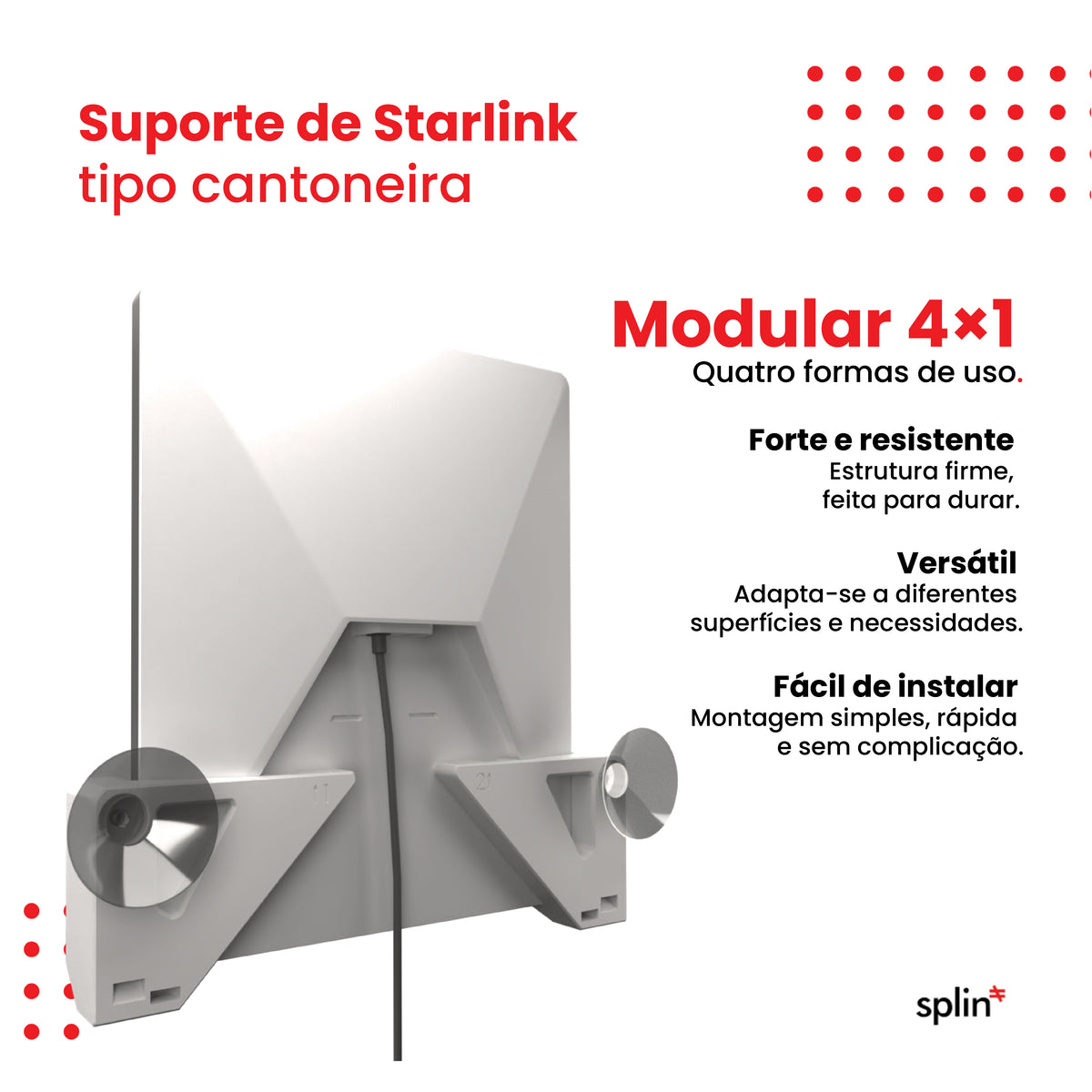 Suporte Slim para Starlink
