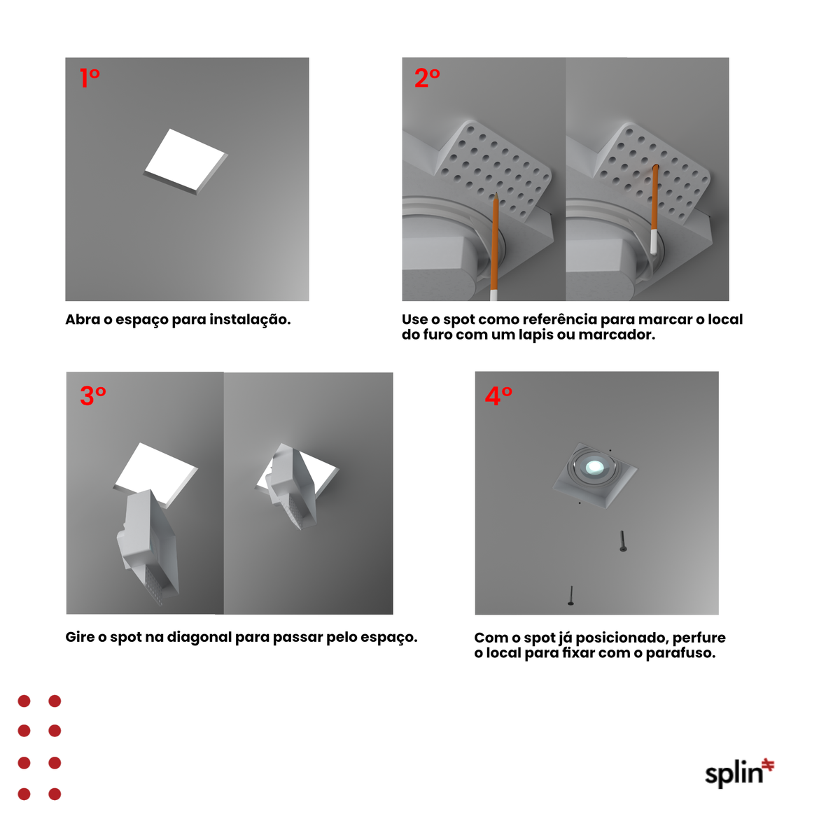 Spot de Embutir No Frame 5W
