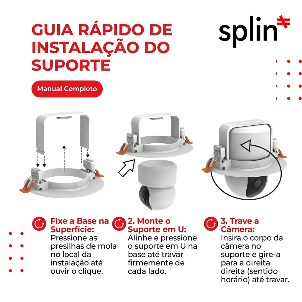 Suporte de Teto para Câmera NovaDigital CS-355A