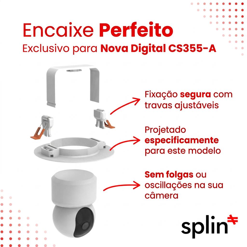 Suporte de Teto para Câmera NovaDigital CS-355A