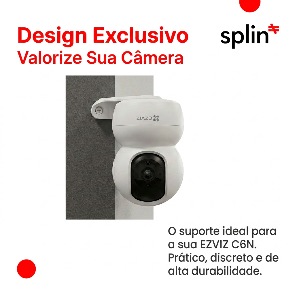Suporte de Parede e Quina para Câmera Ezviz C6CN, C6N, TY1 e TY2