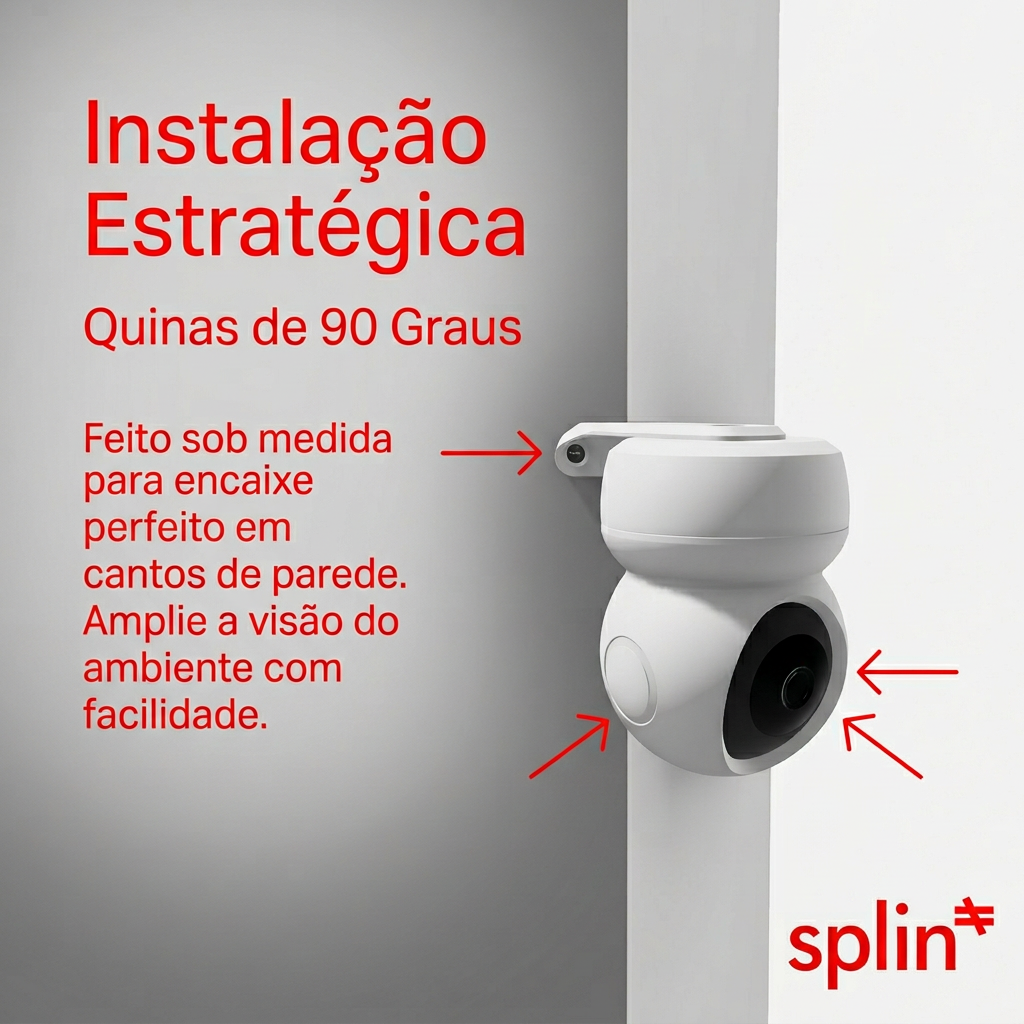 Suporte de Parede e Quina para Câmera Ezviz C6CN, C6N, TY1 e TY2