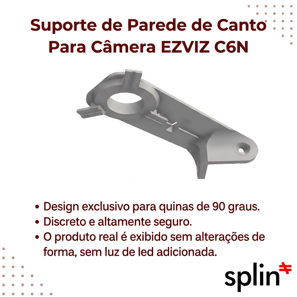Suporte de Parede e Quina para Câmera Ezviz C6CN, C6N, TY1 e TY2
