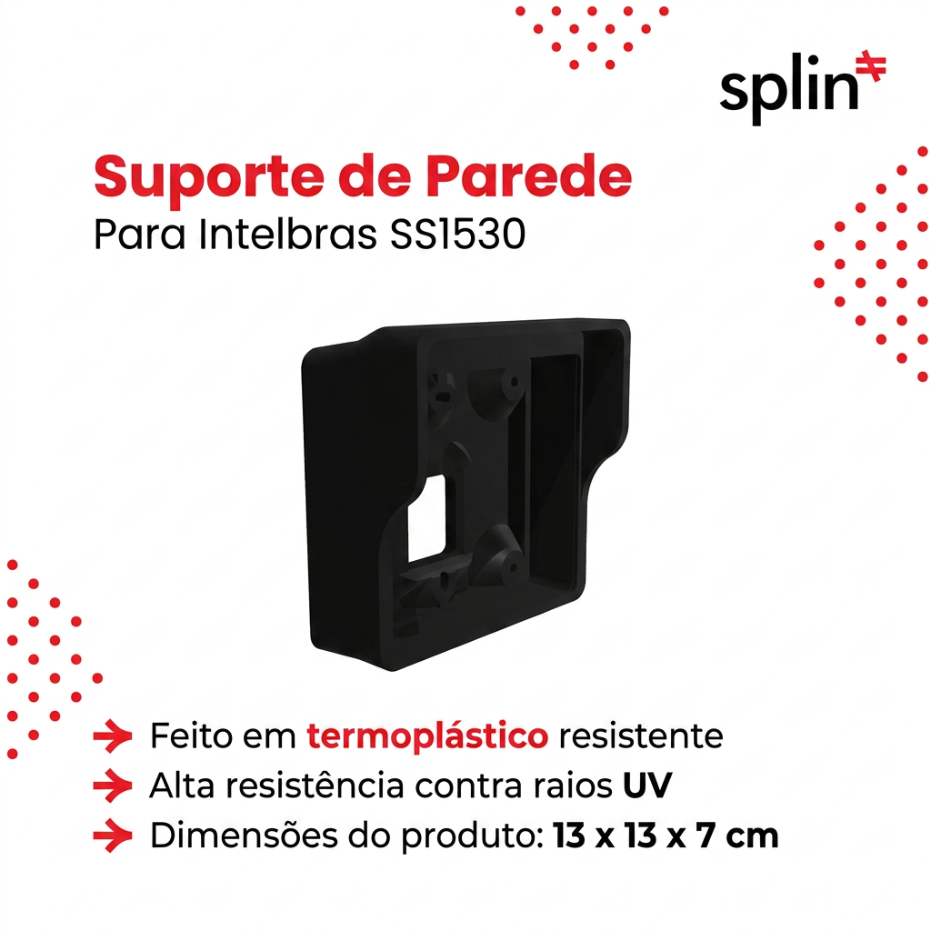 Suporte de parede - Intelbras SS1530 - com capa pra sol e chuva - imagem do produto
