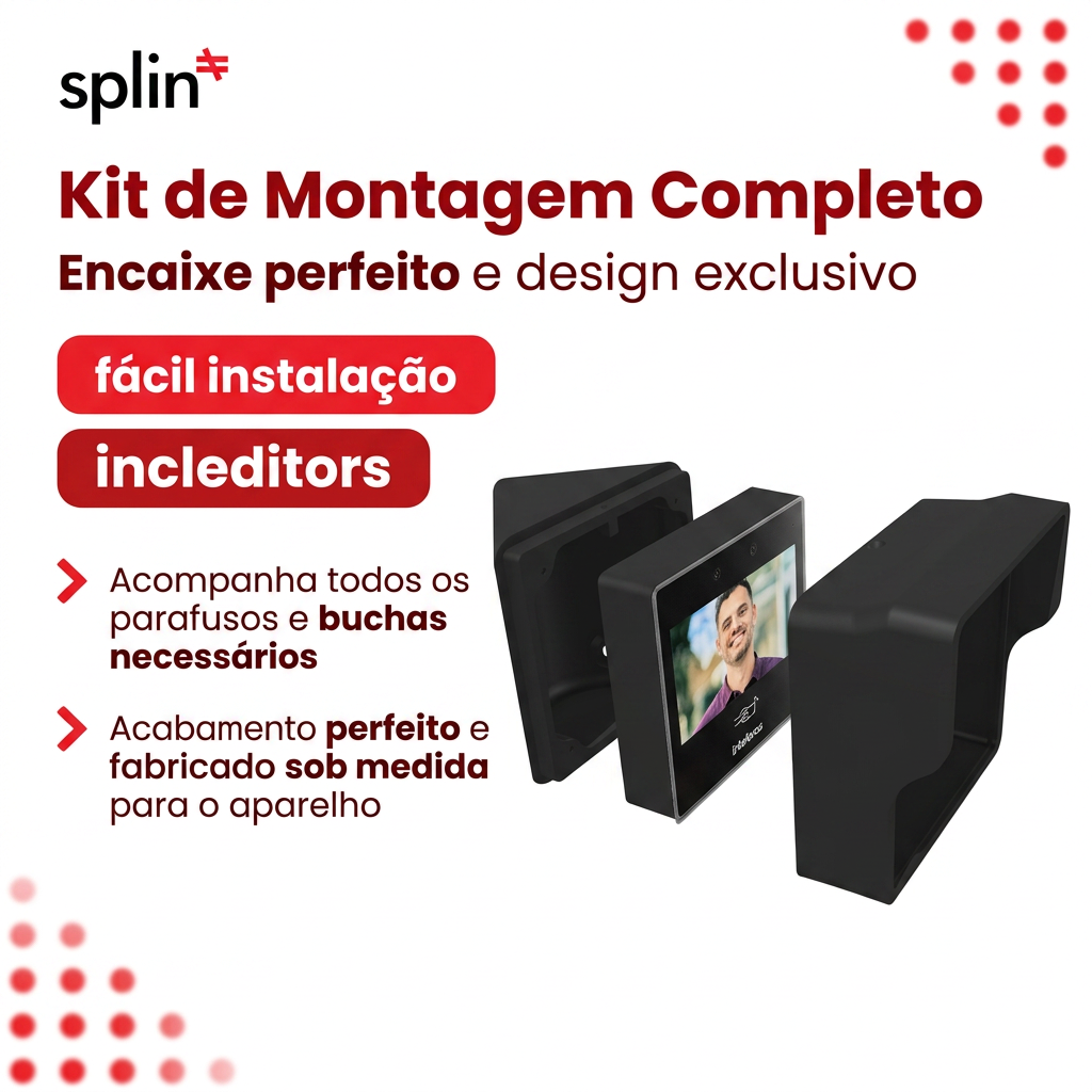 Suporte de parede 45 graus - Intelbras SS1530 - com capa pra sol e chuva - imagem do produto