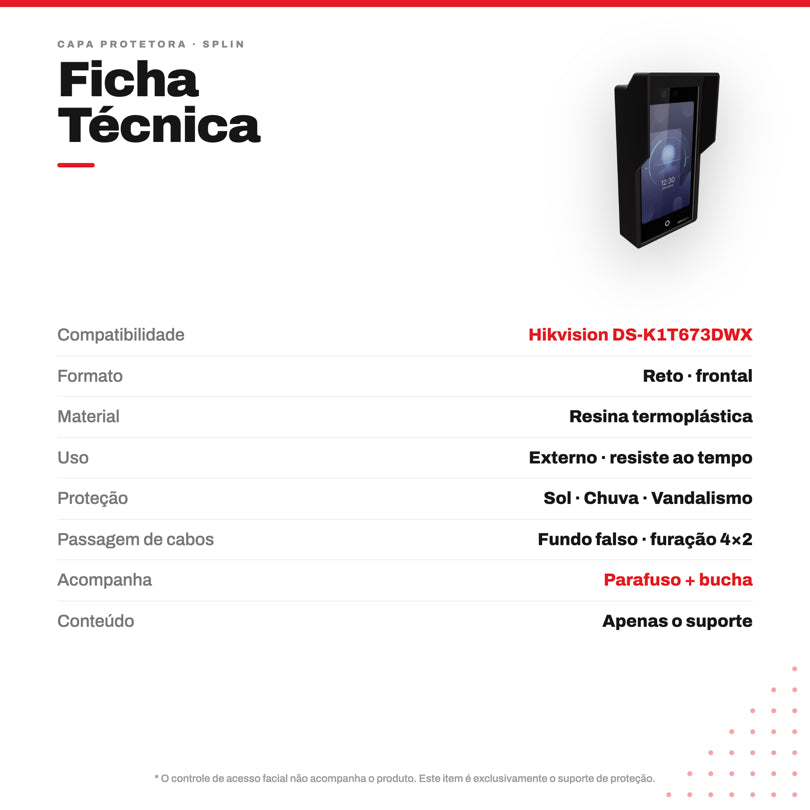 Facial Hikvision - DS-K1T673DWX - imagem do produto