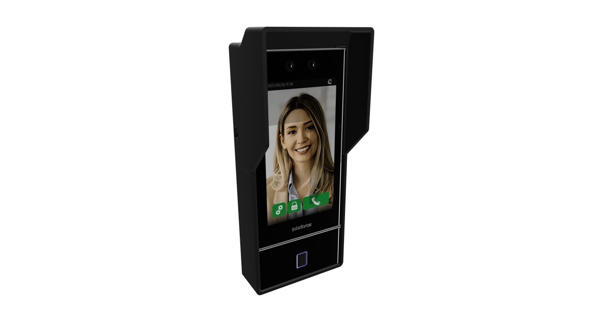 Protetor Facial Reto para Intelbras SS5542 — Preto