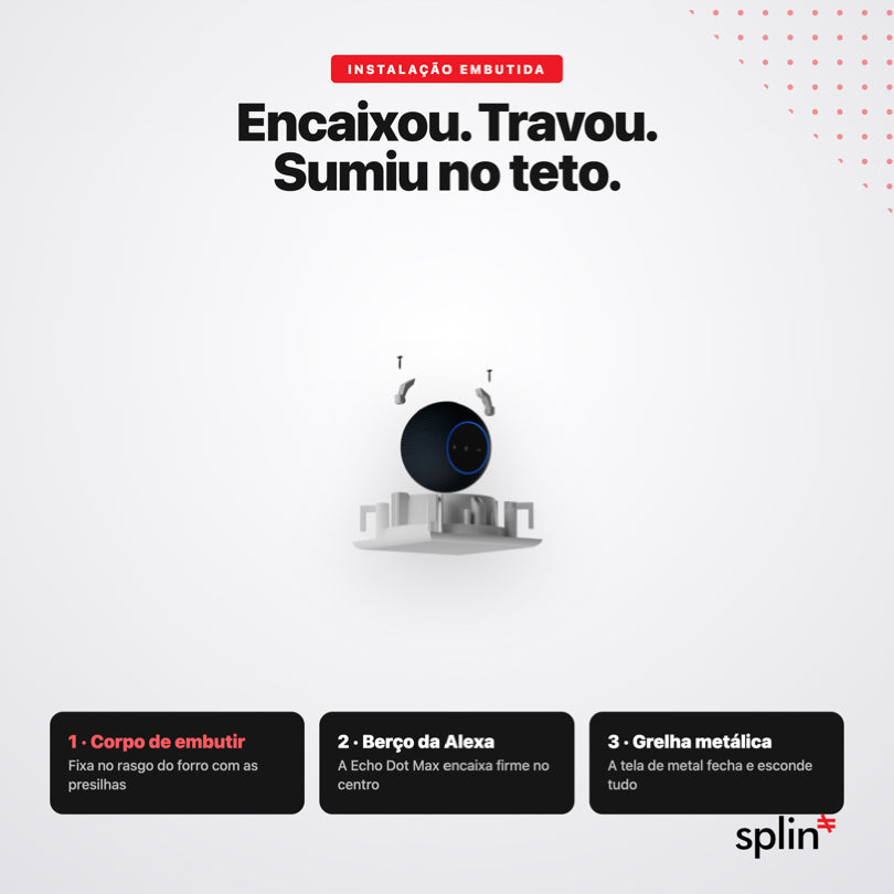 Suporte de teto - Dot Max - Linha Pro - Quadrado