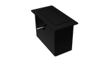 Caixa de tomada para mesa - Tampa giratória  — Preto