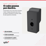 Fundo falso: o cabo passa por dentro da capa
