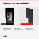 Encaixe sob medida, frente e perfil