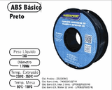 Filamento ABS — cor Preto