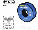 Filamento ABS — cor Azul