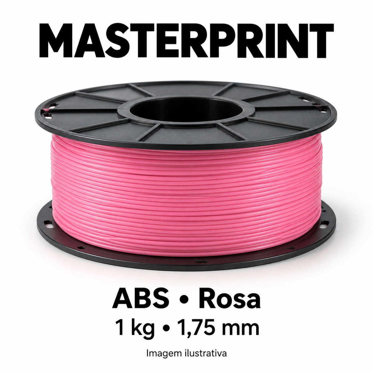 Filamento ABS — cor Rosa