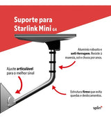 Suporte Starlink Mini Gen 4 articulavel de parede - imagem do produto