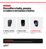Suporte SPLIN Control iD iDMax — Modelo 45° — etapas de instalação
