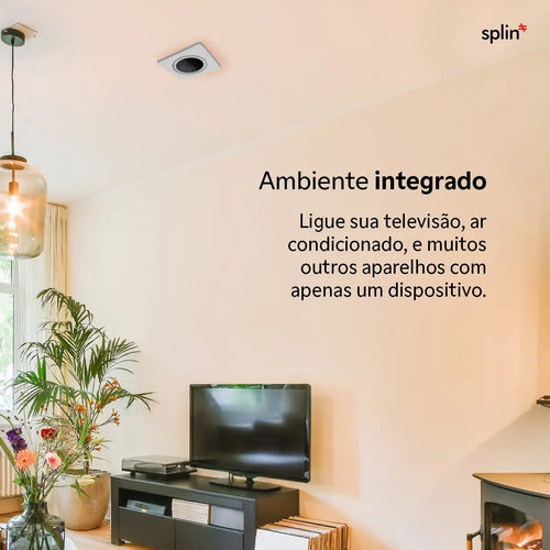 Suporte de teto - Controle IR Nova Digital Tuya - Acabamento quadrado - imagem do produto