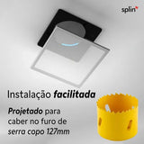 Suporte de teto - Echo Dot 5 / Echo POP - Linha Pro Light - Acabamento quadrado - imagem do produto