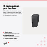 Suporte SPLIN Control iD iDMax — Modelo 45° — traseira e passagem do cabo