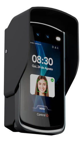 Suporte SPLIN Control iD iDMax — Modelo 45° — suporte com o leitor para ilustrar a aplicação