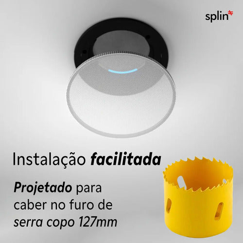Suporte de teto - Echo Dot 5 / Echo POP - Linha Pro Light - Acabamento redondo - imagem do produto