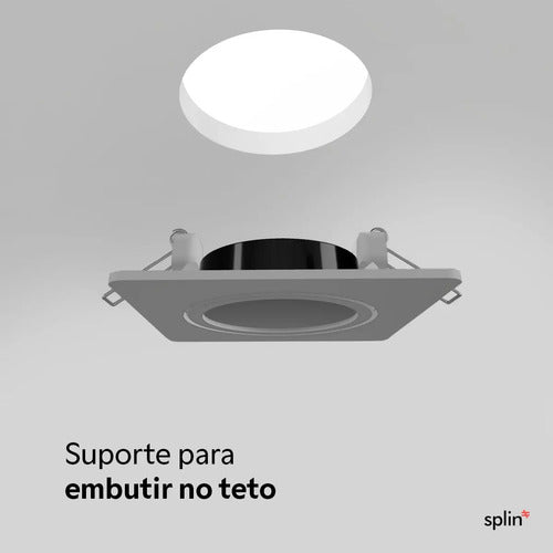 Suporte de teto - Controle IR Nova Digital Tuya - Acabamento quadrado - imagem do produto