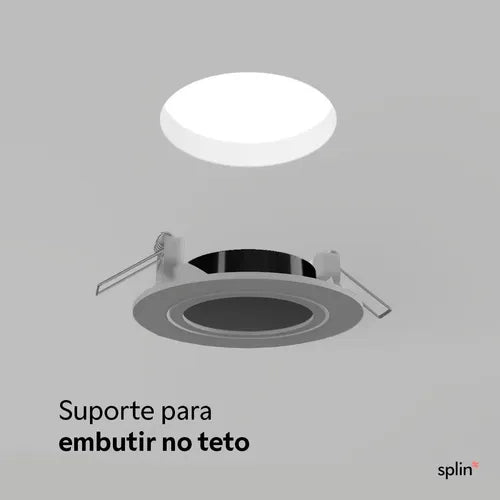 Suporte de teto - Controle IR Nova Digital Tuya - Acabamento redondo - imagem do produto