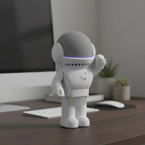 Suporte de Mesa para Echo Dot 5 (Alexa) — Astronauta Herói