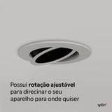Suporte de teto - Controle IR Nova Digital Tuya - Acabamento redondo - imagem do produto