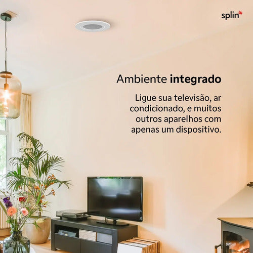 Suporte de teto - Controle IR Nova Digital Tuya - Acabamento redondo - imagem do produto