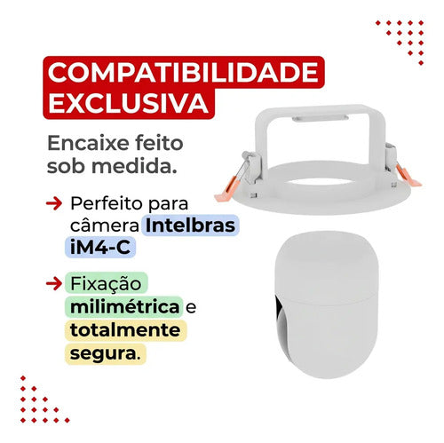 Suporte de teto - Camera Intelbras IM4 - imagem do produto