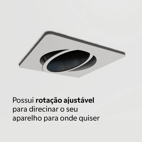 Suporte de teto - Controle IR Nova Digital Tuya - Acabamento quadrado - imagem do produto