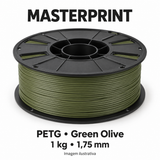 Filamento PETG — cor Green Olive