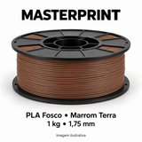 Filamento PLA Fosco — cor Marrom Terra