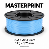Filamento PLA — cor Azul Claro