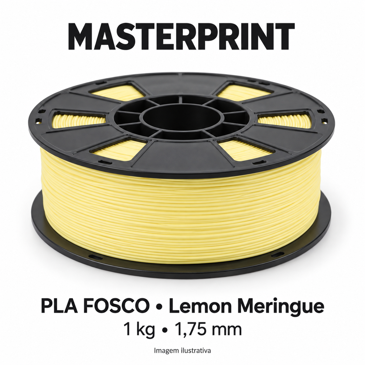 Filamento PLA Fosco — cor Lemon Meringue