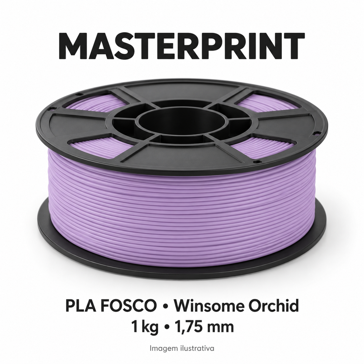 Filamento PLA Fosco — cor Winsome Orchid