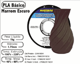 Filamento PLA — cor Marrom Escuro