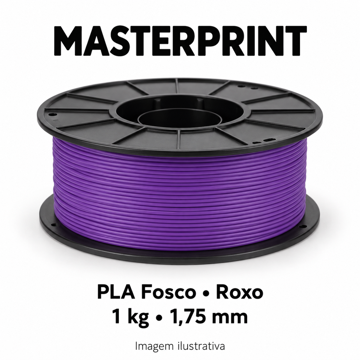 Filamento PLA Fosco — cor Roxo