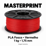 Filamento PLA Fosco — cor Vermelho