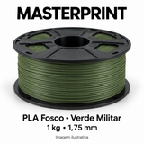 Filamento PLA Fosco — cor Verde Militar